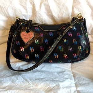 Dooney & Bourke Patty multicolor shoulder bag baguette pouchette